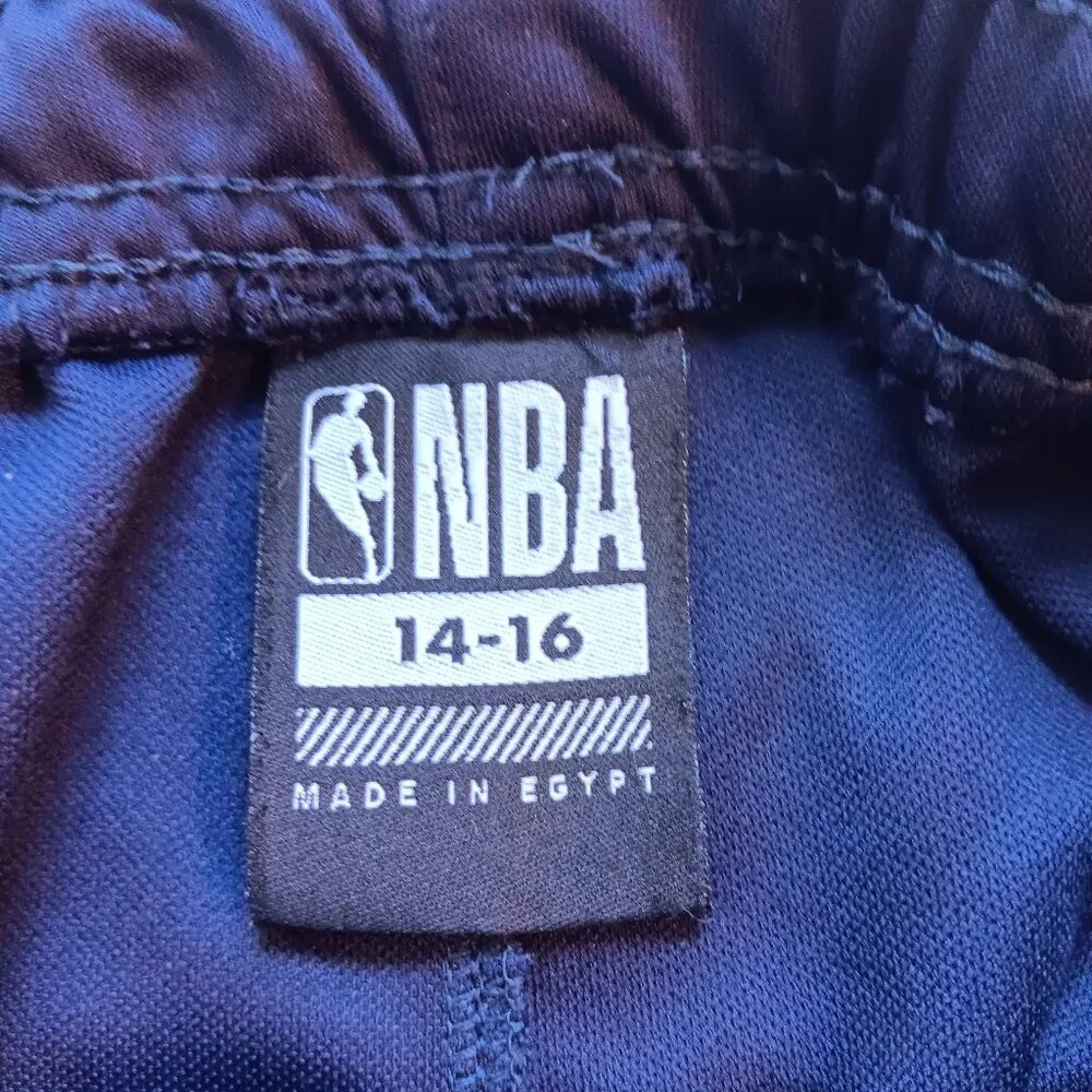 Icer Brands Navy NBA  Athletic Short Youth Size 14/16 Elastic Waist Polyester D8